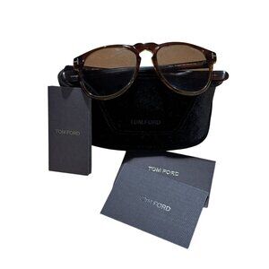 Tom Ford Flynn TF9291 50F Sunglasses Brown Gradient Lenses 54-17-145 Case & Card